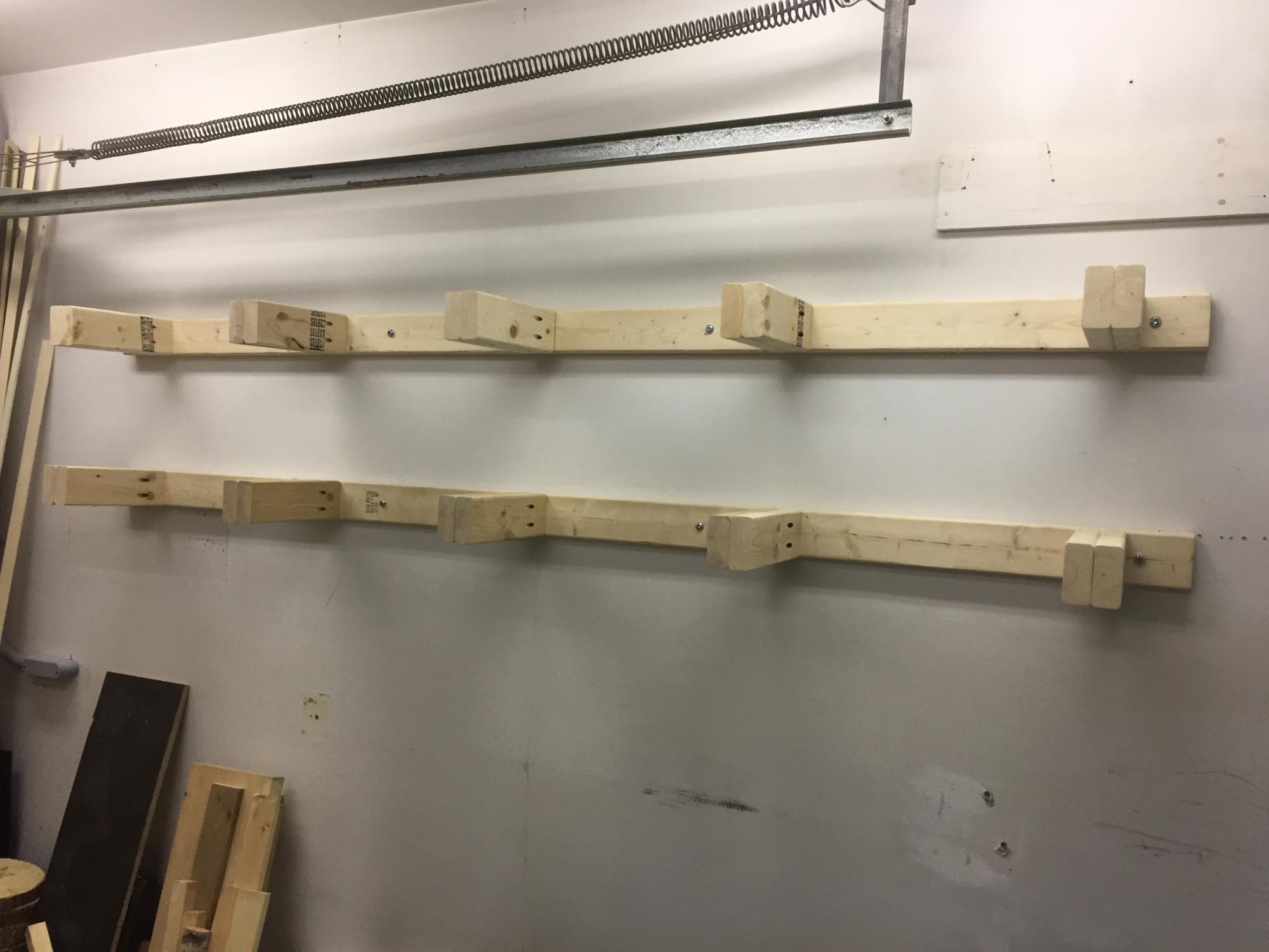 2x4 wood best sale storage rack